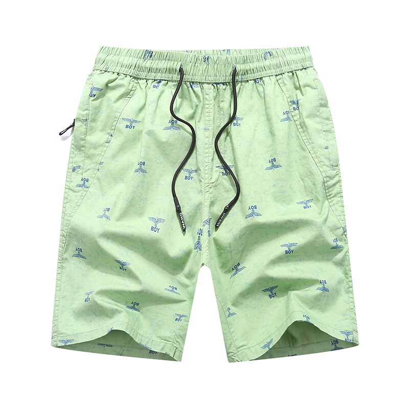 Arbeit aus Drucken Baumwolle Ladung-kurze Hose Männer lässig Sommer kurze Hose für Männer Safari Stil Taschen Mann Kurze Hosen Plus Männer kleidung 4XL: hell Grün 983 / XXL