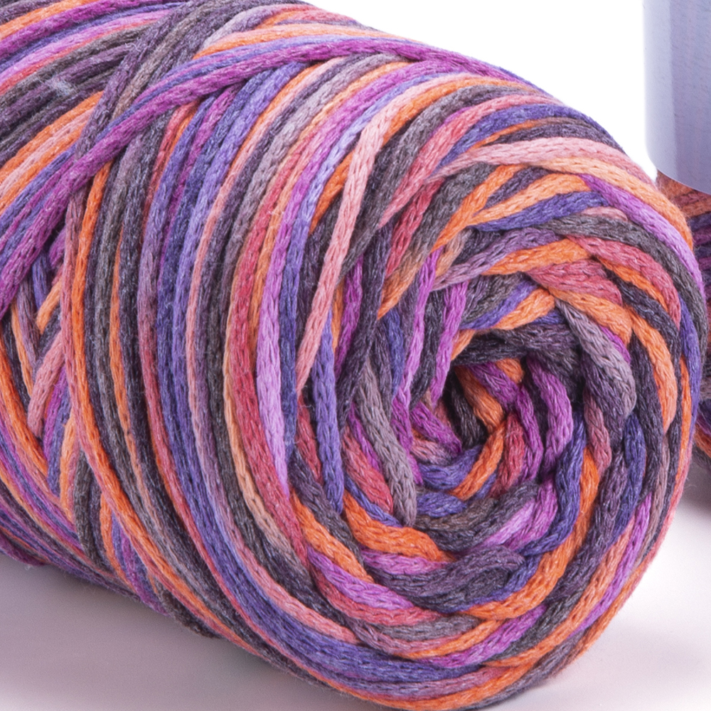 Yarnart Macrame COTTON VR Yarn 250gr 225mt Hand Knitting Crochet Gradient Rainbow Variegated Rope Bag Purse Table Runner Rug DIY: 922