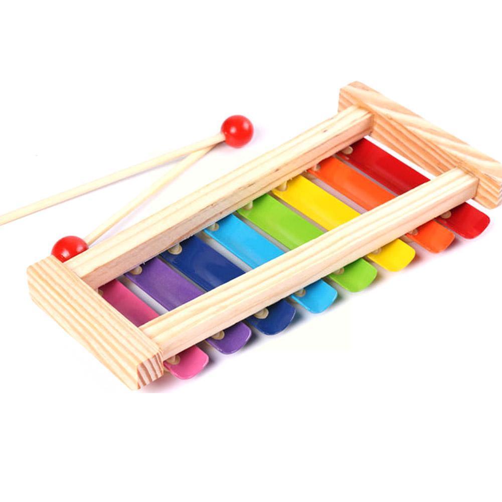 1Pcs Houten Xylofoon Baby Muzikale Grappig Educatief Voor Kinderen Muziek Speelgoed Muzikale Kid Xylofoon Speelgoed Instrume D8W8