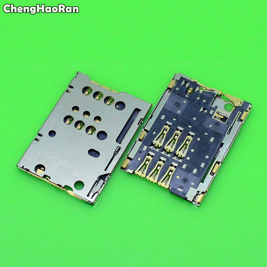 ChengHaoRan 2 stks Voor Nokia N8 C7 C7-00 T7 C2-03 2060 C2-06 SIM Card Reader Slot Houder Socket Port Vervanging reparatie Deel