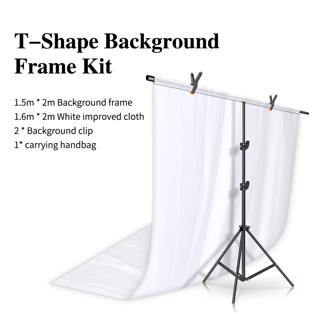Soporte de fondo para fotografía, sistema de soporte Chromakey, Kits de luz, Video, poliéster, algodón, estudio fotográfico con bolsa de transporte, 2m x 2m: Dark Brown