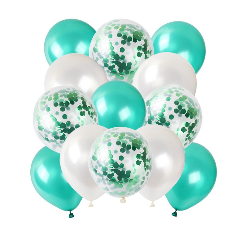 13 buc. 12 inch baloane confetti din aur roz baloane alb din latex decoratiuni pentru petrecerea de nastere copii baby shower globuri aniversare: 13pc verzi