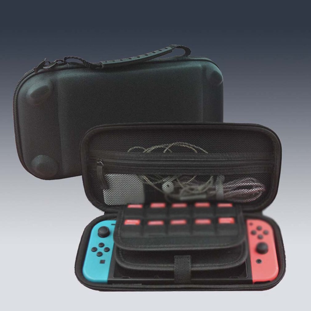 Pour Nintendo pour Switch Console de jeu sac de rangement quatre coins Protection EVA avec fermetures à glissière Protection complète