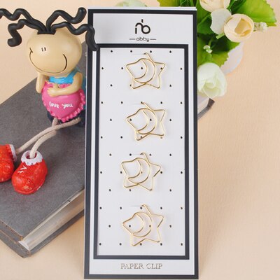 Trombone doré avec épingle, trombone en métal, marque-pages, rangement, accessoires de bureau, marque-pages avec nœud rose doré, joli nœud, trombones: 9