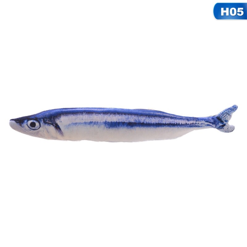 30cm opgradering! elektrisk fisk kæledyr kat legetøj usb opladning simulation fiske legetøj katteurt kicker legetøj til hund kat tygger leger bider: H05