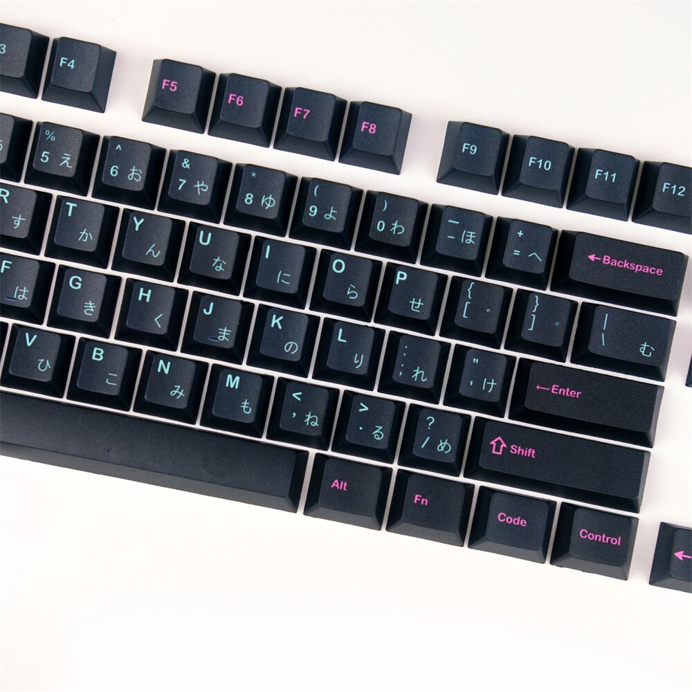 GMK 126 Keys Mechanical Keyboard Keycap Profile Dark Succubus Keycaps Japanese DYE-Sub PBT 1.75U 2U Shift For Gaming Keyboard