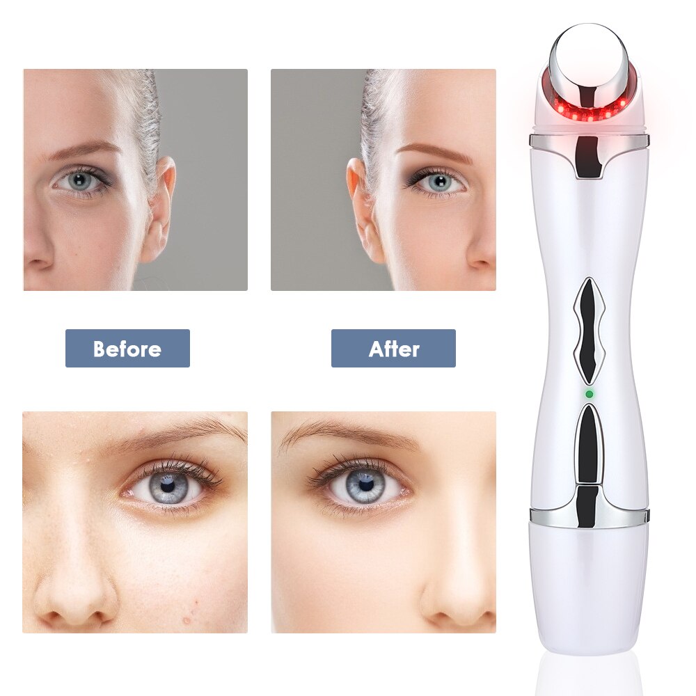 Ipl Eye Beauty Apparaat Verwarming Huidverjonging Apparaat Rood Blauw Massage Eye Massager Anti Rimpel Anti Aging Facial Massage