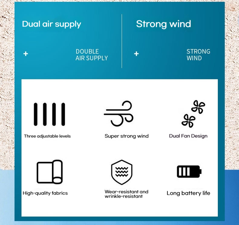 Summer Men's and Women's Outdoor Work Cooling Work Clothes Men's Intelligent Cooling Fan Air Conditioning Clothes