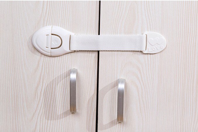 2 Stuks Kinderen Kabinet Lock Baby Veiligheid Bescherming Kind Veiligheid Vergrendelingen Laden Kasten Kindveilige Product Plastic Klink