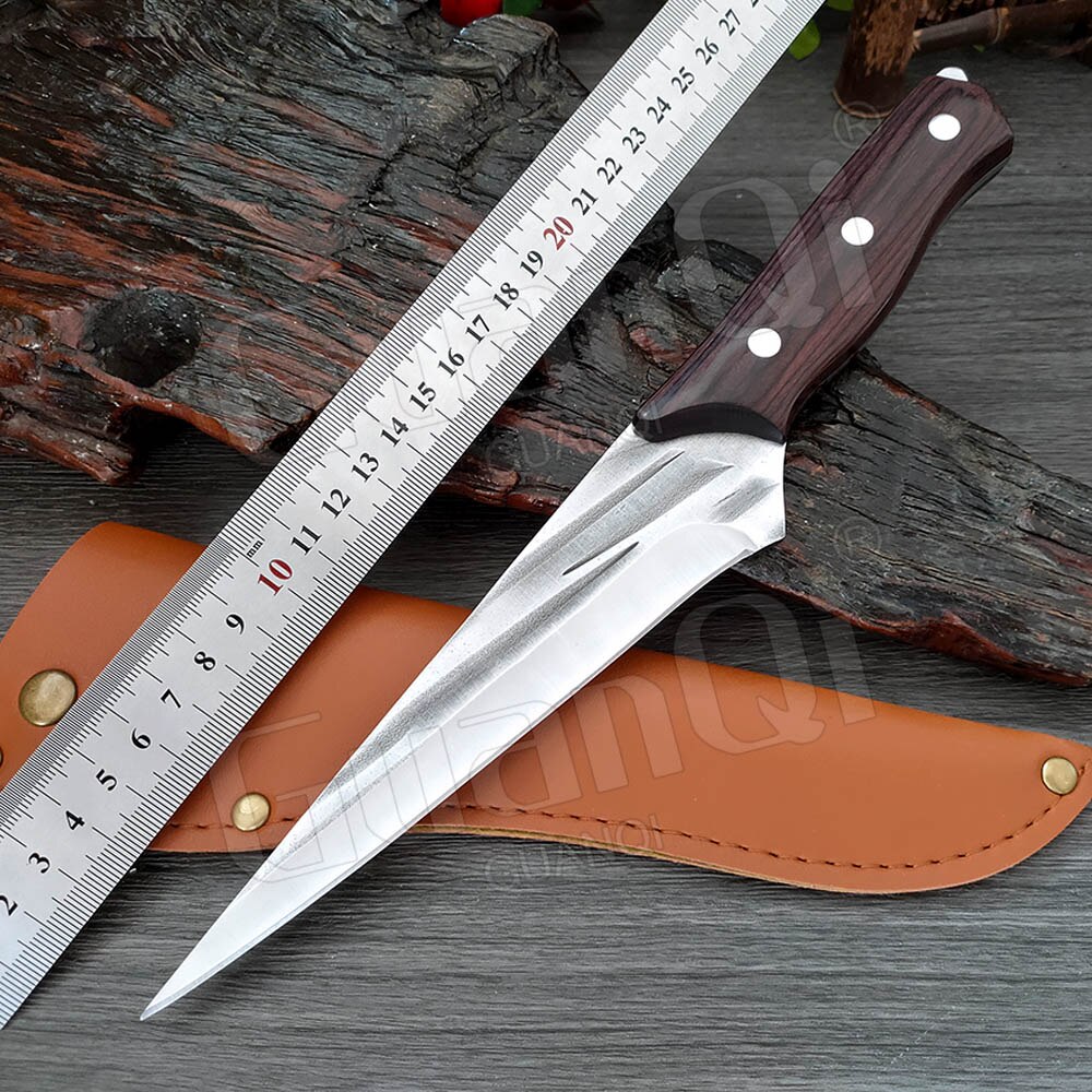 1-3PCS Forged Boning Knife Set Handmade Cleaver Knife Kitchen Knife Wooden Handle Knife for Kitchen Items