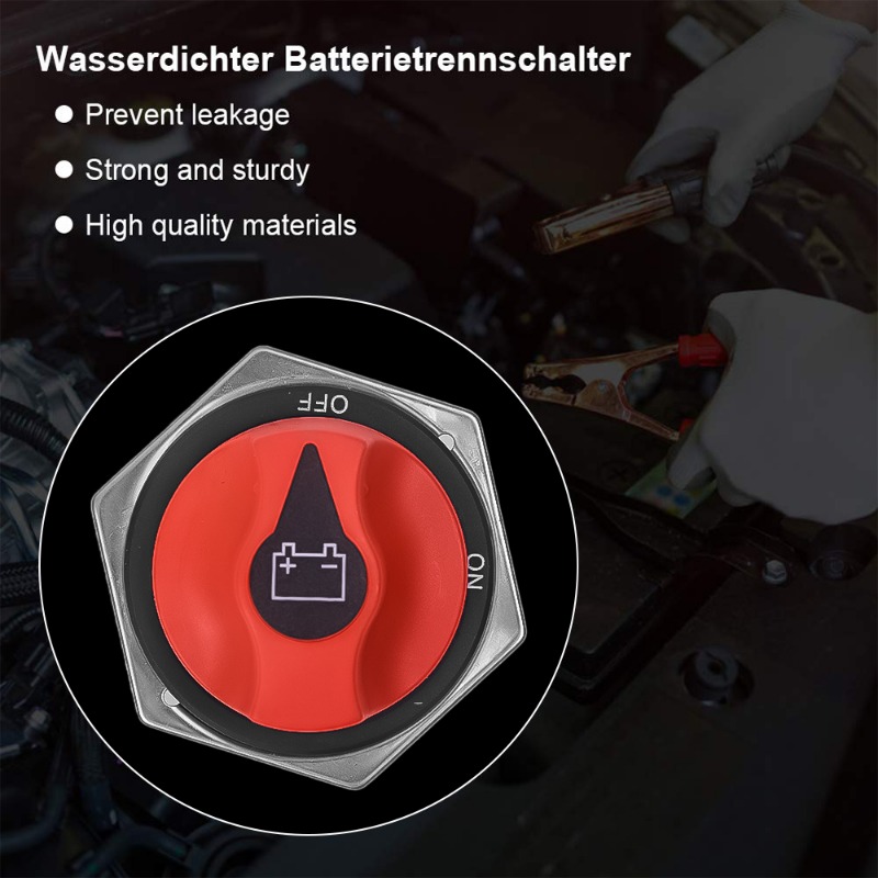 Car Battery Switch DC 50A 100A 200A 300A Disconnecter Power Isolator Cut Off Switch Car Rotary Switches For Auto Truck Boat