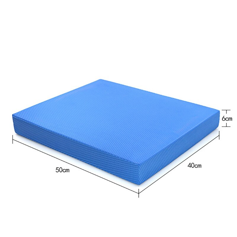 Dicke tpe-balancematte mit flacher unterstützung für knöchelrehabilitation und -training, geeignet für yoga, fitness und gleichgewichtstraining