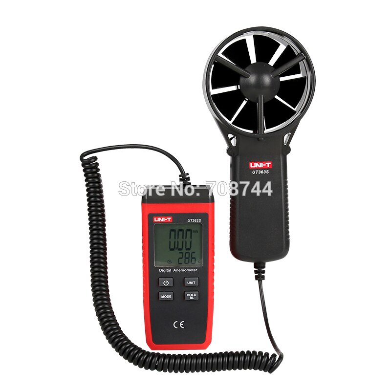UNI-T UT363S Digital Portable Wind Speed Air Volume Measuring Meter Anemometer 30m/s LCD Electronic tachometer with Backlight
