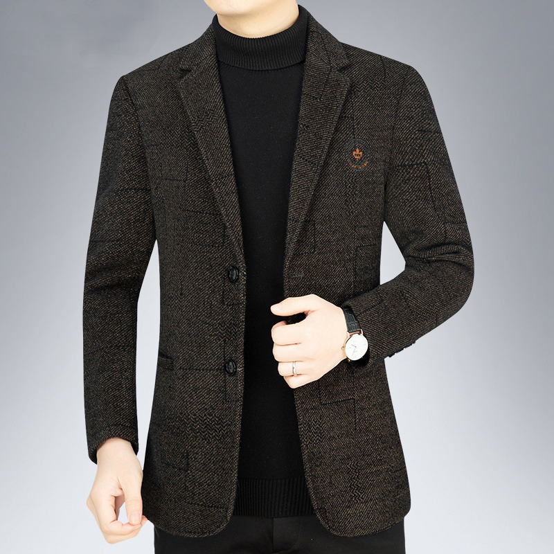 De Belangrijkste Van Colbert Heren Herfst En Winter Zakelijke Vrije Tijd Comfortabele Formele Herenkleding: L / Bruin