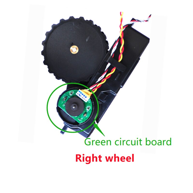 Rueda Derecha e Izquierda para Robot Aspirador Conga, Repuestos de Accesorios de Aspiradora Inteligente 3090 3092 s3090: Green Right wheel