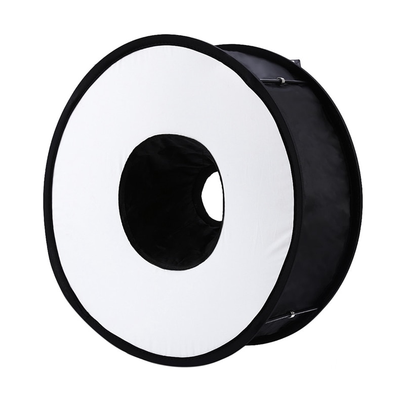 45cm Faltbare Ring Speedlite Blitz Diffusor Makro Schießen Runde Softbox für Kanon Nikon Sony Pentax Godox Blitzgerät: Ursprünglich Titel