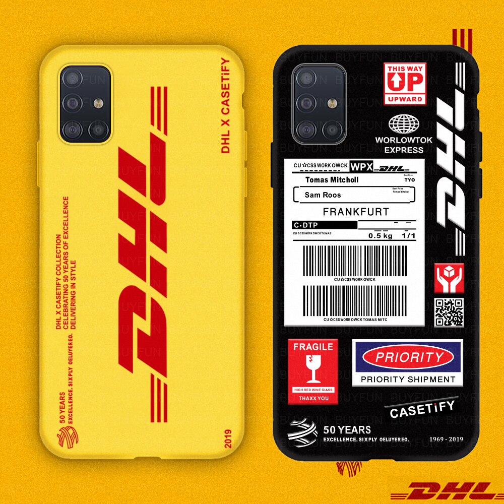 Personality Couple Dhl Pattern Phone Cover Case For Samsung Galaxy A71 A51 Luxury Soft Silicone phone case for Samsung A 71 A 51