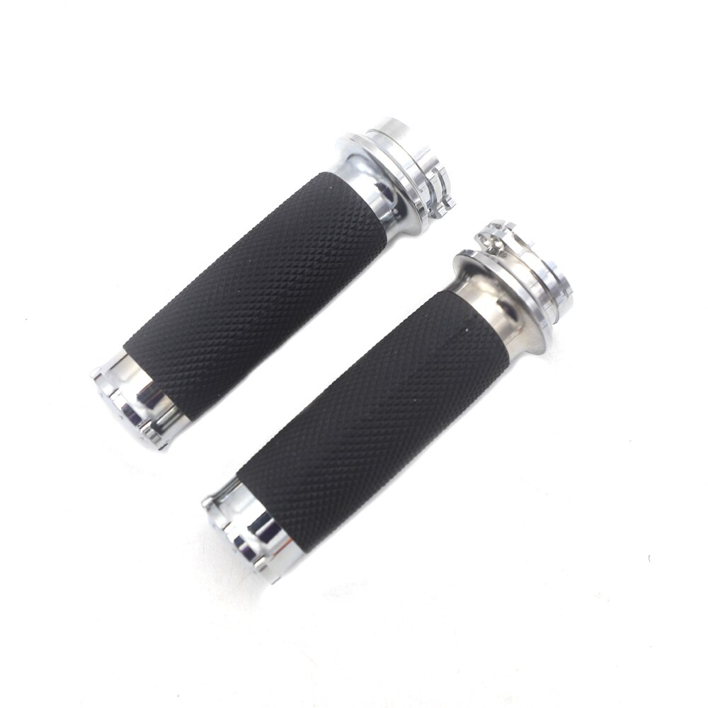 Voor Harley Handvat Zwart Cnc 1 "25Mm Stuur Hand Grips Voor Harley Sportster Touring Dyna Softail Custom: C