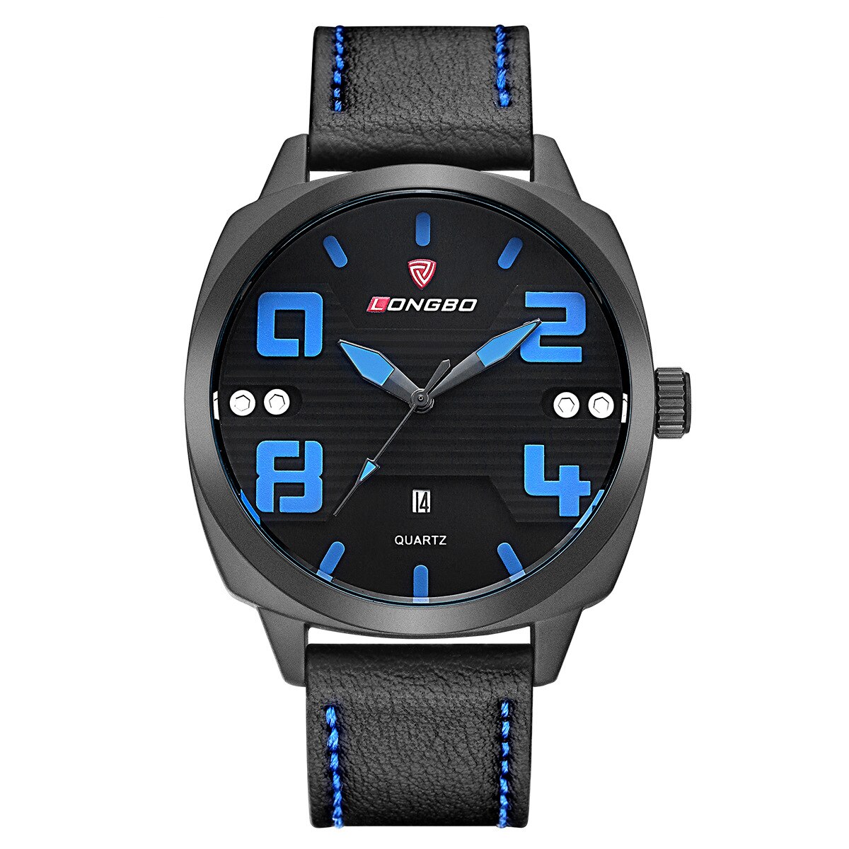 Longbo/3012 Grote Horloge Moving Water Heren Horloge Buitenlandse Handel Mode Toevallige Heren Horloge Shi Ying: Zilver