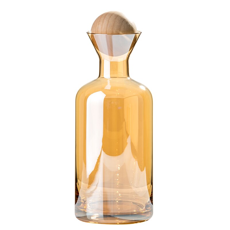 Jarra ámbar para limonada, hervidor fresco Simple de gran capacidad, resistente al calor, para el hogar