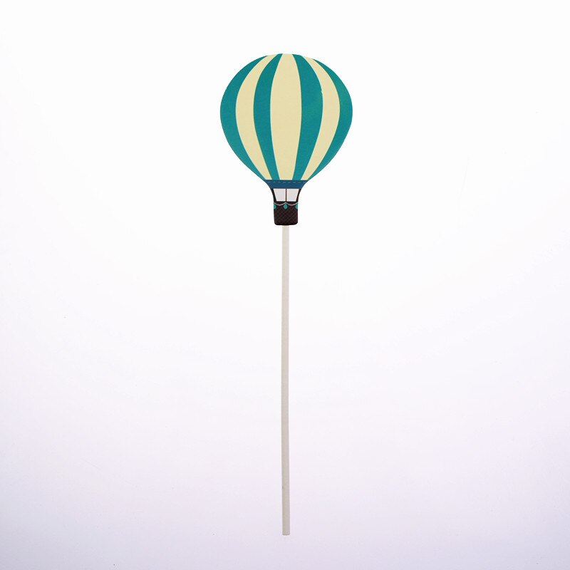 2pcs/lot Air Balloon Birthday Wedding Cake Topper Flags For Birthday Wedding Party Cake Baking Decor