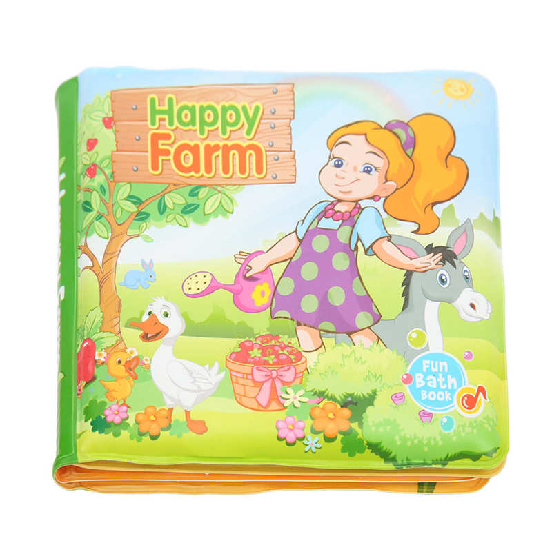 Infant Bath Book EVA Foam Bath Book for Bathroom for Bedroom for Travel: Farm B103B