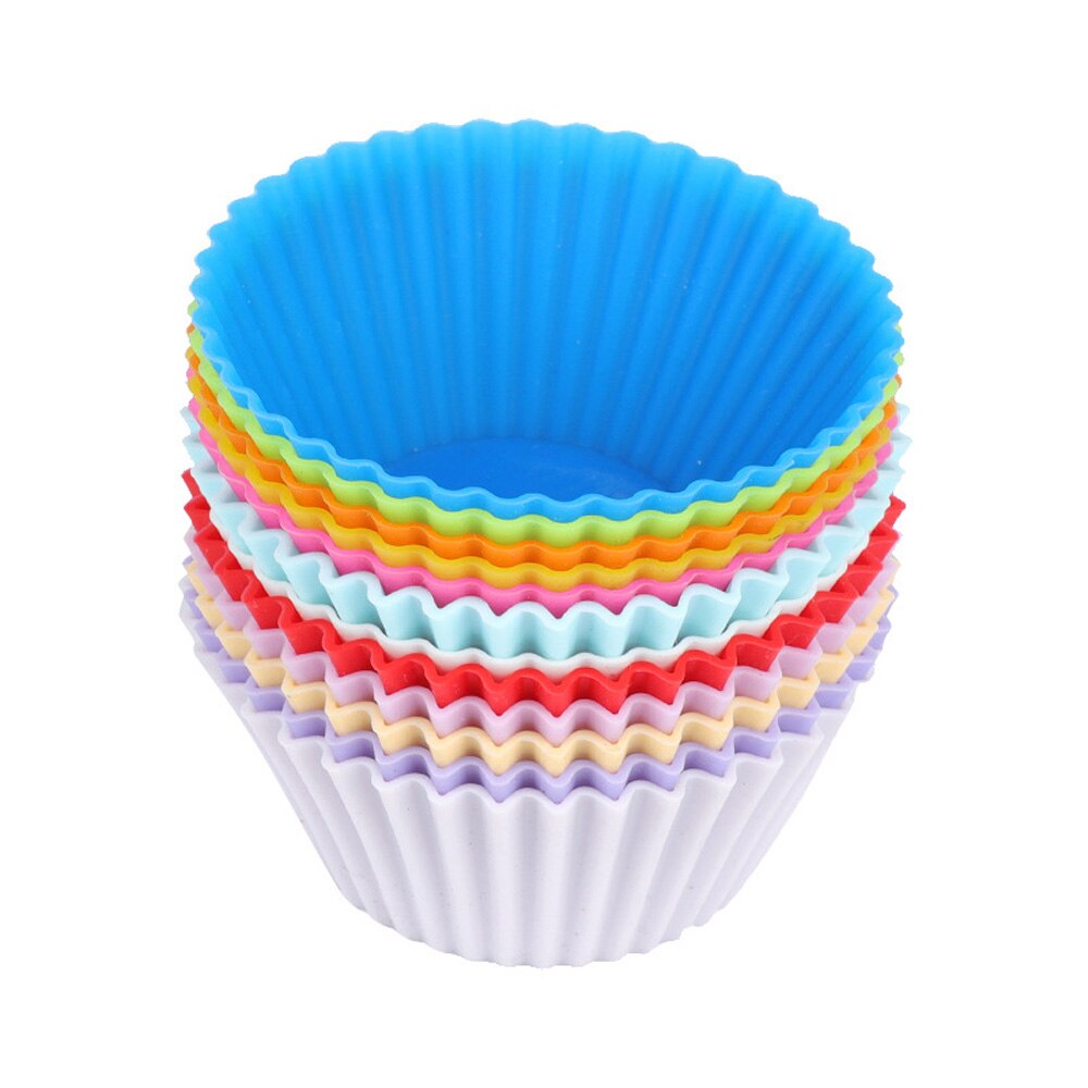 Home Pastel Silicone Baking Cups - Pack of 6 - Reusable Cupcake and Muffin Liners Silicone Cupcake Baking Cups: Default Title