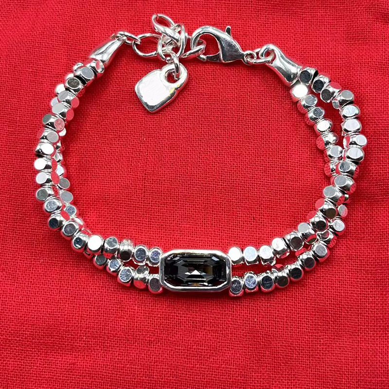 Bracelet de bijoux de luxe pour dames, léger, espagnol, , accessoires exquis, fête, de ,: Plaqué platine