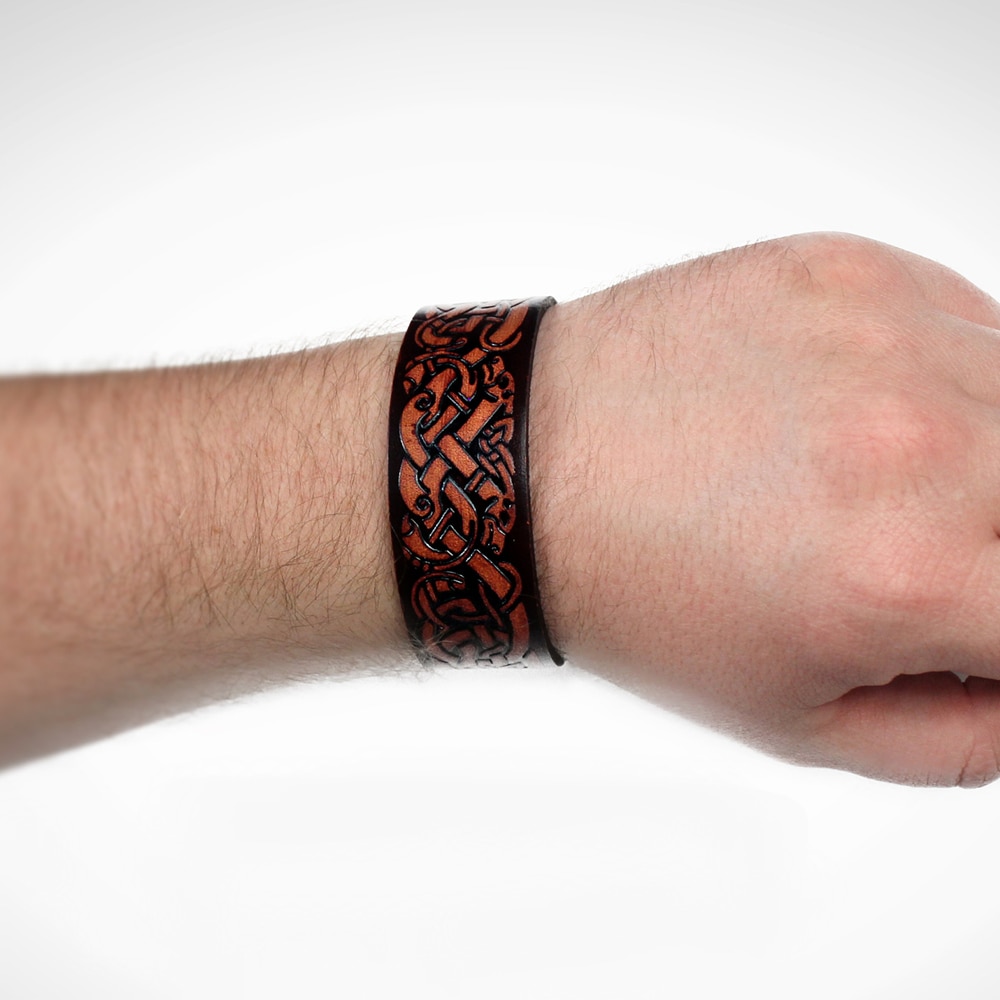 Viking ulve armbånd farvet læder norse odin håndled manchet celtics knude armbånd nordisk amulet smykker