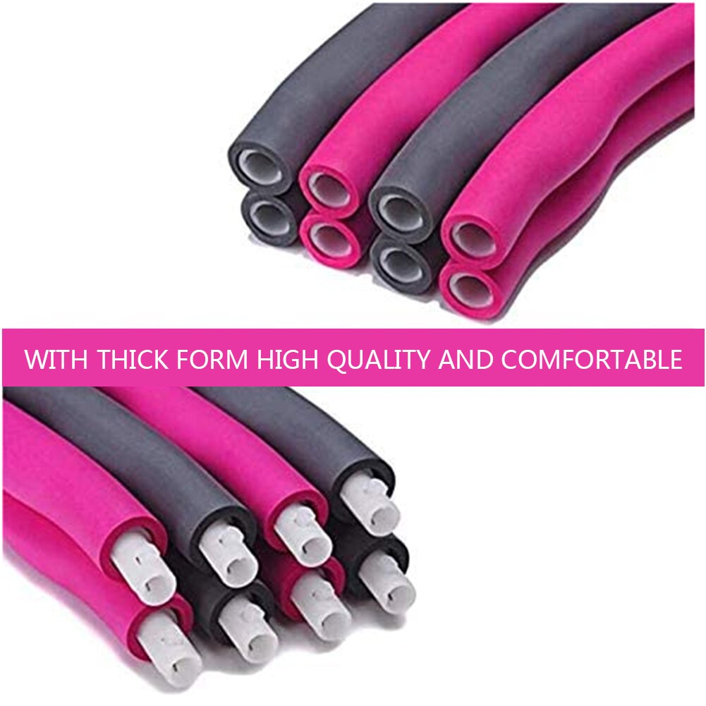 8 Knots Fitness Hoop Removable PE Hoop Yoga Waist Sport Weighted Hoops Exercise Slimming Massage Loop Fitness Circle Indoor Gym