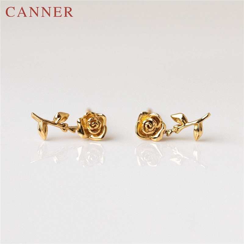 925 sterling zilveren rozenbloem oorbellen voor vrouwen in minimalistische zirkonia dieren slang/ogen oorbellen sieraden oorbellen