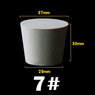 1pc 000#-14# White Solid Conical Rubber Stopper Blanking Plugs Tank Pipe Tapered Plug Seal End Cover Caps: Model-7