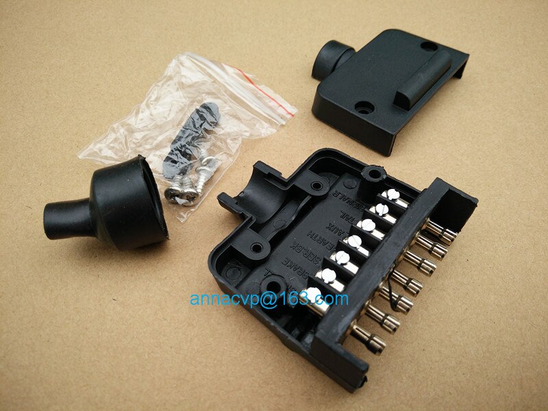 7 pin flat male female trailer connector plug socket /boat/caravan/motorhome/car/auto/truck/RV