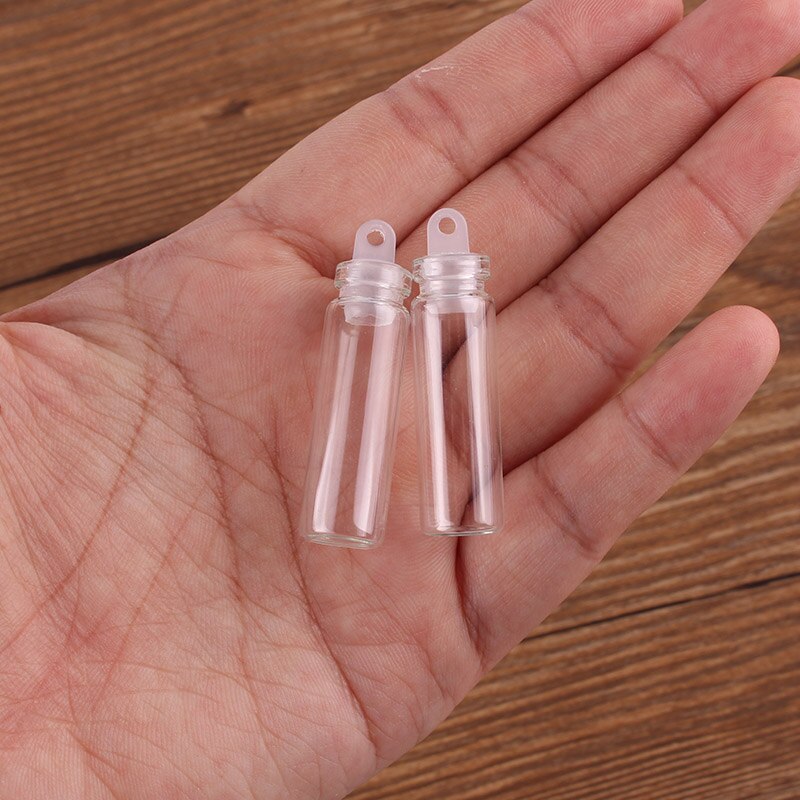 100 stk 11*35*6.5mm 2ml miniglass som ønsker flasker små hetteglass med plastpropp