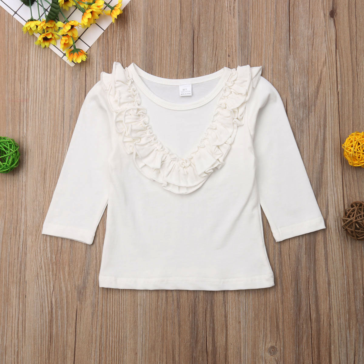 Baby Meisjes Top T Shirt Kinderen Basic Herfst Kleding Lange Mouwen Casual Solid Patchwork Tops T-shirt
