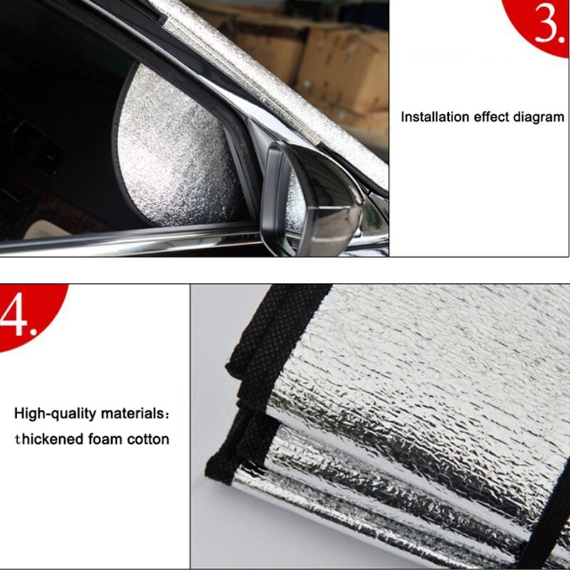 Car Windscreen Cover Anti Snow Frost Ice Windshield Dust Protector Heat Sun Shade Ice Large Snow Dust Protector Car Covers