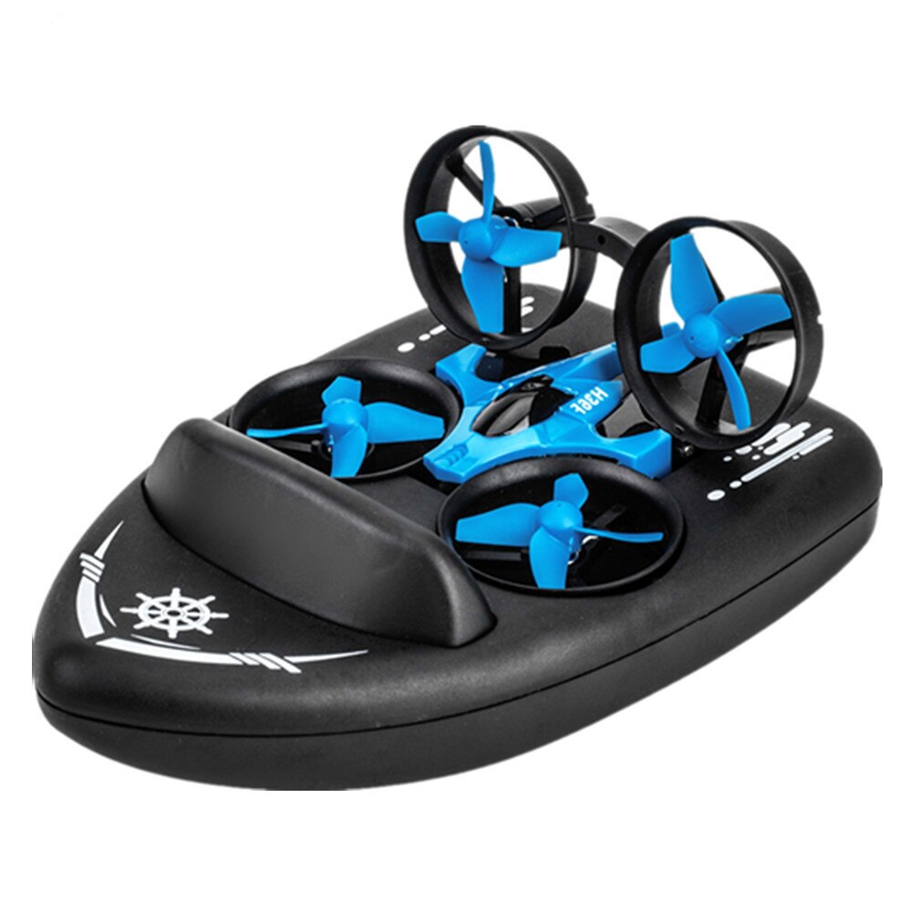 Led Grappige Rec Speelgoed Afstandsbediening Drone Quadcopter Boot 3 In 1 Kan Spelen In Water Sky Land Outdoor Speelgoed voor Kinderen Rc Boot