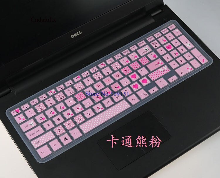 15 17 inch laptop toetsenbord cover skin Voor Dell Inspiron Ins 15 3000 5000 15CR 5547 15MR 3542 5547 15C 7559 3542 5547: Bear