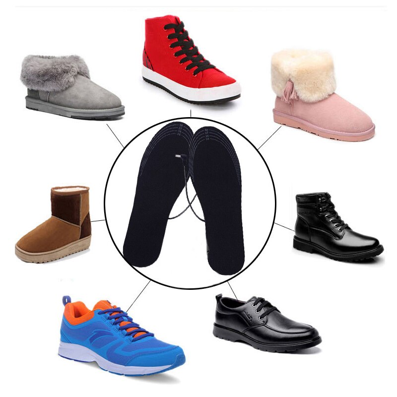 1 paar usb verwarmde schoenzolen, voetverwarmingsmat voor buitensporten, verwarmde binnenzolen, warmere mat voor schoenen, laarzen, verwarmer, warme voetmat