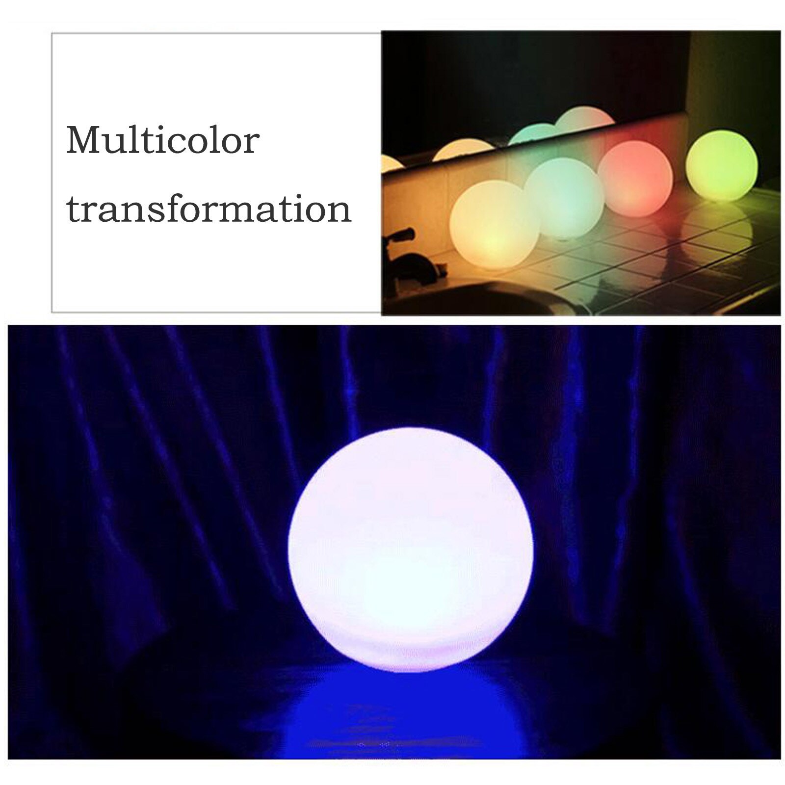 Foldable Luminous Silicone Personality Charging LED Fun Waterproof Light Ball Crashable Children'sNight Light Ball F
