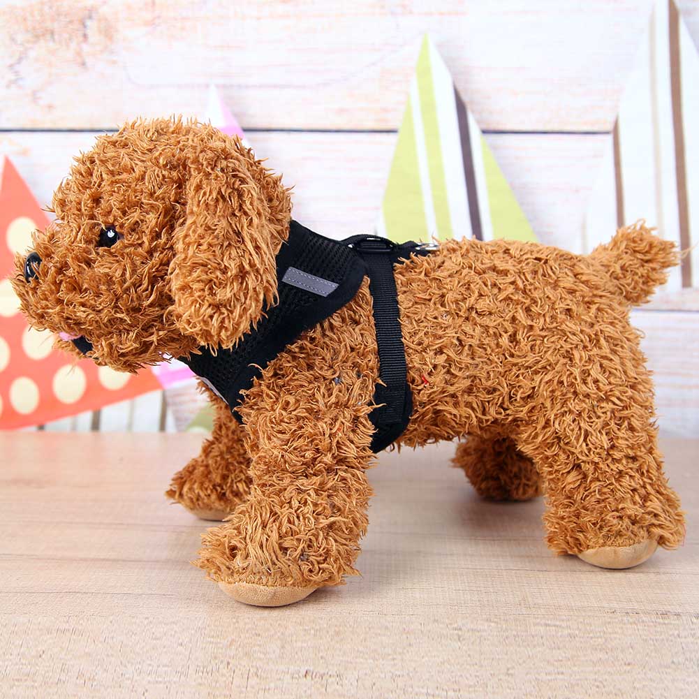 Pet Vest Pet Traction Rope Mesh Cloth Black Pink Red Blue Pet Breathable Vest Harness Leash Puppy Walking Traction Rope Strap