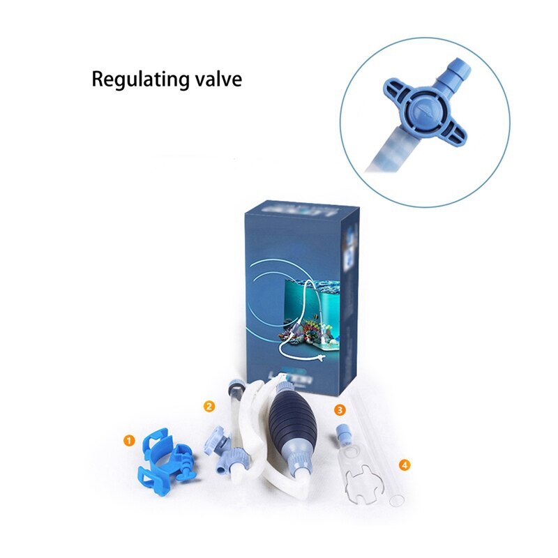 Aquarium Cleaner Kit Facilitates Frequent Water Changes Silicone Suction Siphon For Cleaning Small Fish Tanks .0
