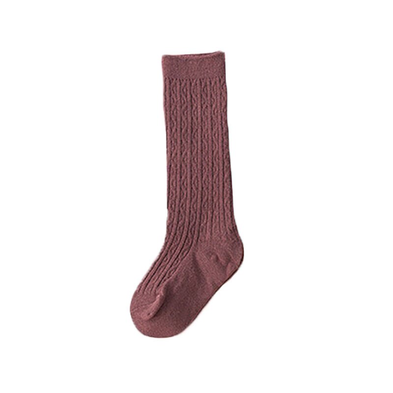 freundlicher Baby Socken Einfarbig Baby Mädchen Jungen Socken Kleinkind Kleinkind Knie Hohe Socken Herbst Winter Warme Sokken freundlicher Bein wärmer: Violett