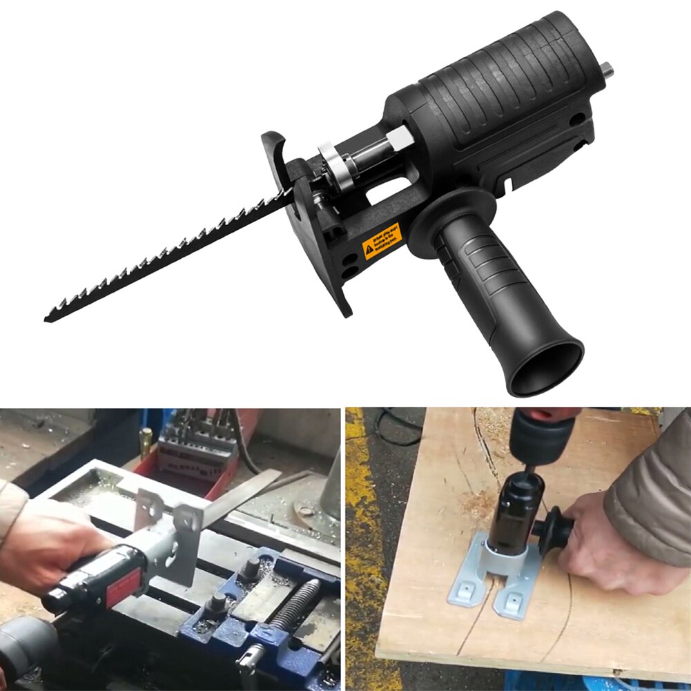 Cordless Reciprocating Saw Adapter Electric Drill Modified Electric Saw Hand Power Tool Wood Cutter Machine Attachment Adapter