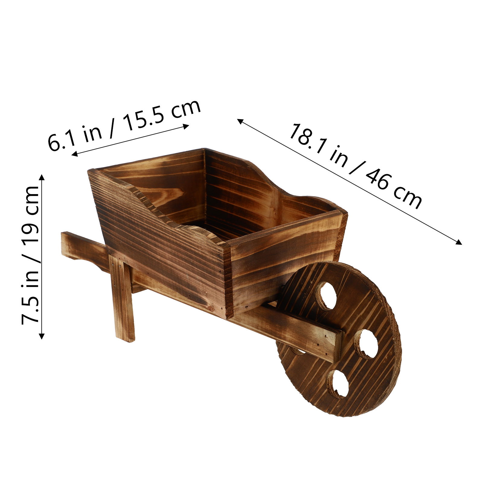 Macetas de flores a granel, maceta de carretilla Ornamental para plantas, carrito de madera, soporte de camión