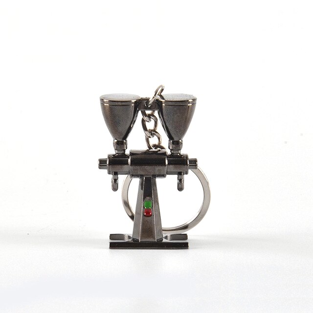 Barista Koffie Tamper Sleutelhanger - Espresso Accessoires - Draagbare Koffie - Metalen Handvat: Violet/紫罗兰