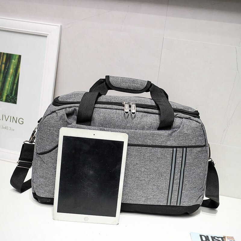 Korean-style Hand Travel Bag Men's Shoulder Duffle Bag Large Capacity Travel Sports Bag Fitness Packaging Sling Bag