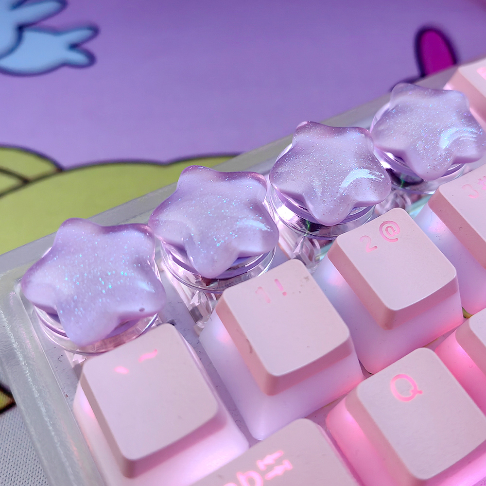 4 teile/satz SchöNe Katze Klaue Schlüssel Kappe Persönlichkeit Katze Pfote Tastenkappen für Mechanische Tastatur R4 Pfeil Tasten Rosa Nette DIY Tastenkappen