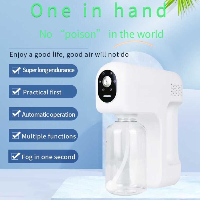 GTBL Disinfecting Sprayer,400Ml Handheld Rechargeable Atomizer Spray Machine Electrostatic Sprayer For Home/ Office