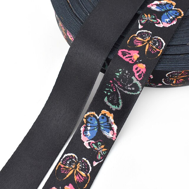 Meetee 10 metriä 38mm print etninen jacquard nauhakassit hihna vyö nauha tee itse tekstiilit vaatteet sisustus ompelutarvikkeet: 07